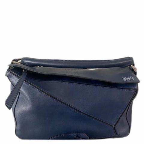 Loewe navy puzzle discount bag